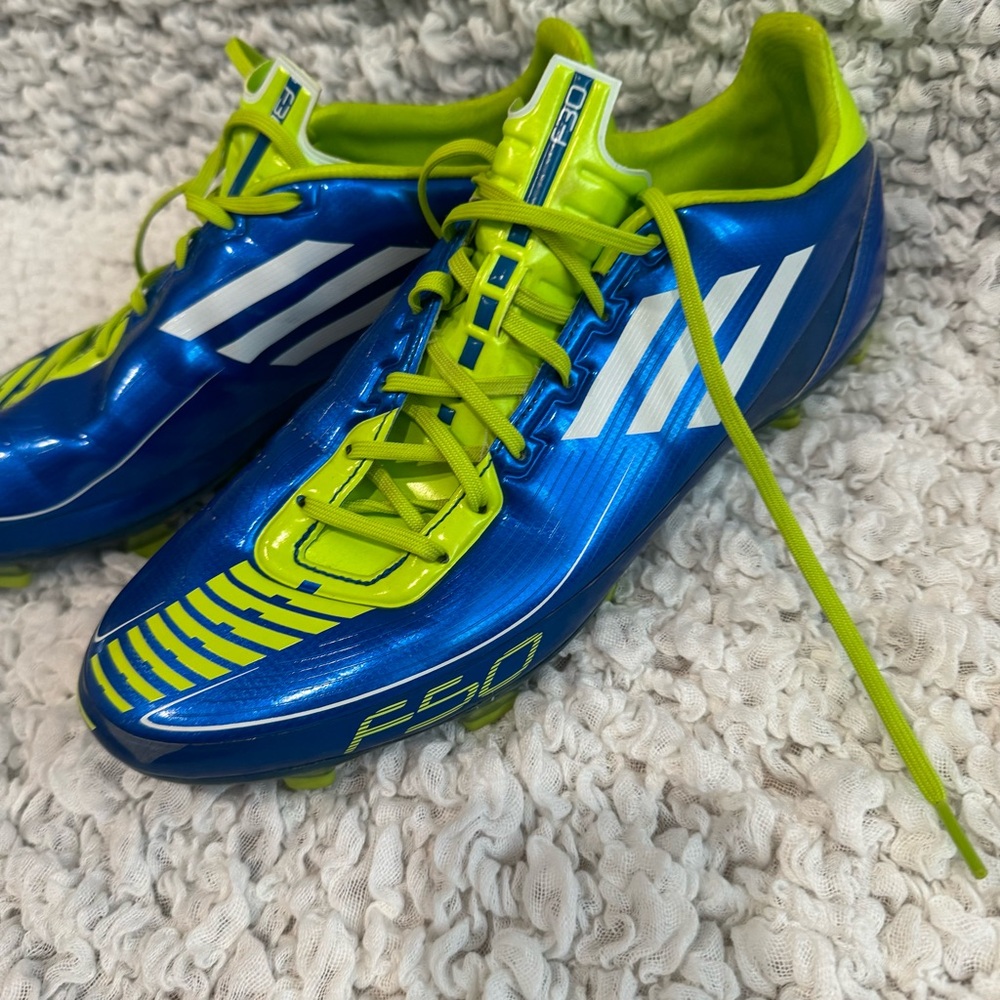 Adidas Adizero F50 Blue Football Soccer Cleats Size US 10.5